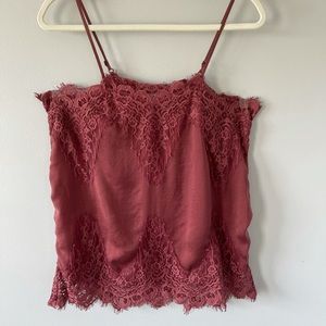 Satin Lace Tank